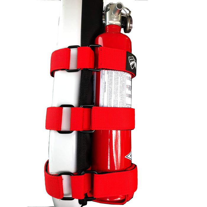 Amerex 2.5 LB Fire Extinguisher PLUS 3 Strap Webbing Roll Bar Mount for padded Roll Bars
