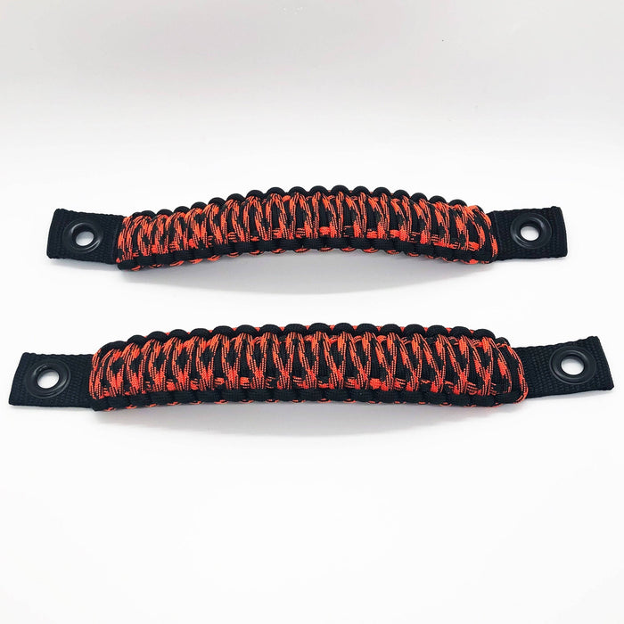 Jeep Wrangler Grab Handles Paracord JK Sound Bar Rear Side Pair