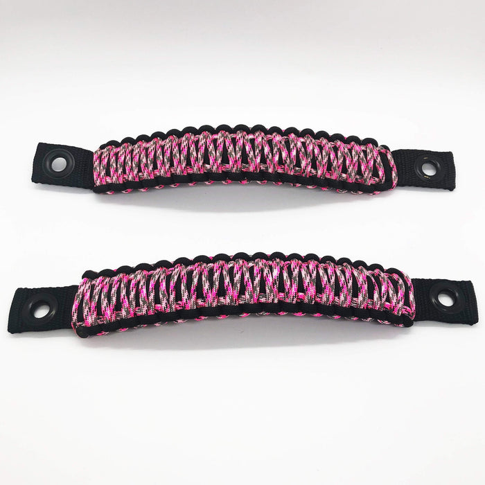 Jeep Wrangler Grab Handles Paracord JK Sound Bar Rear Side Pair