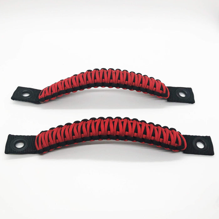 Jeep Wrangler Grab Handles Paracord JK Sound Bar Rear Side Pair