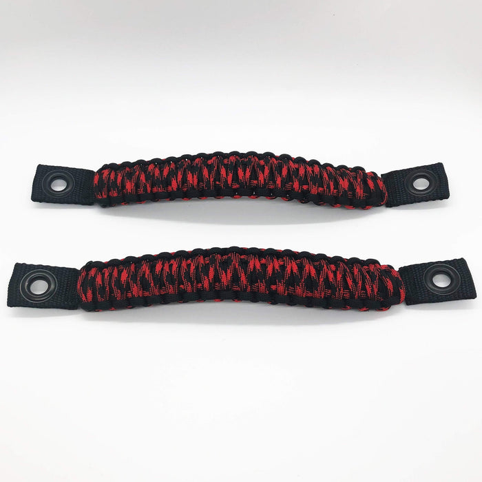 Jeep Wrangler Grab Handles Paracord JK Sound Bar Rear Side Pair