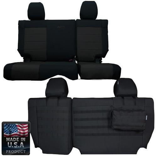 Jeep Seat Covers Rear Split Bench 08-10 Wrangler JKU 4 Door Tactical Series