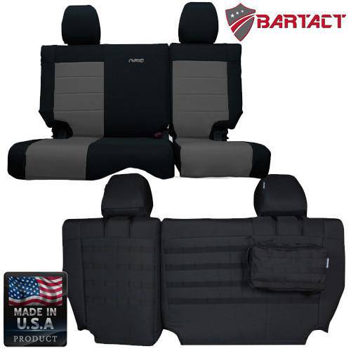 Jeep Seat Covers Rear Split Bench 2007 Wrangler JKU 4 Door Tactical Series