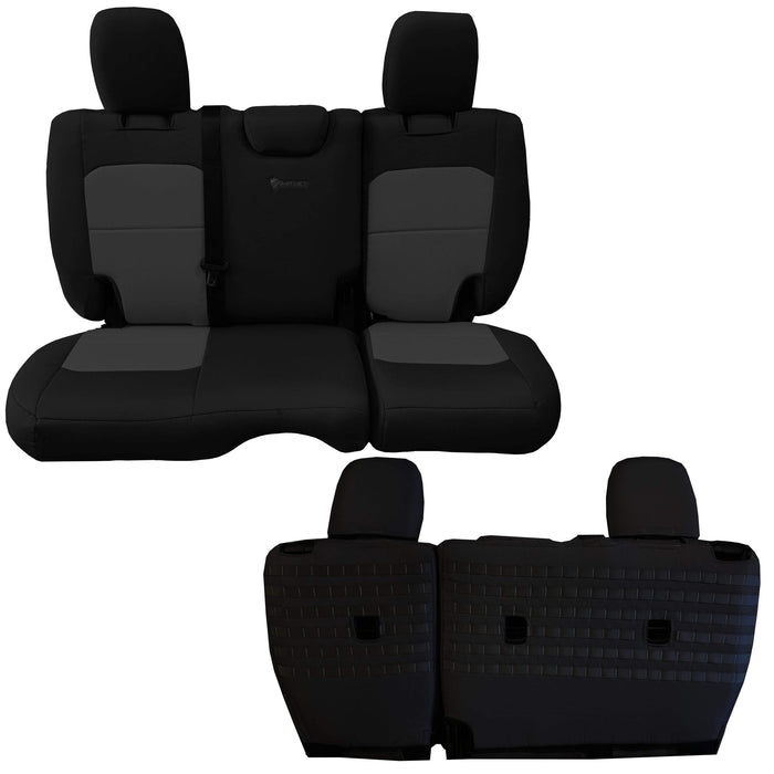 Jeep JLU NO ARMREST Seat Covers Rear Split Bench 2018+  Wrangler 4 Door Tactical Series