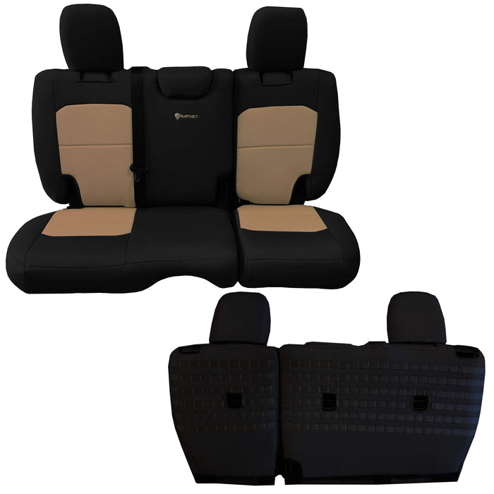 Jeep JLU NO ARMREST Seat Covers Rear Split Bench 2018+  Wrangler 4 Door Tactical Series