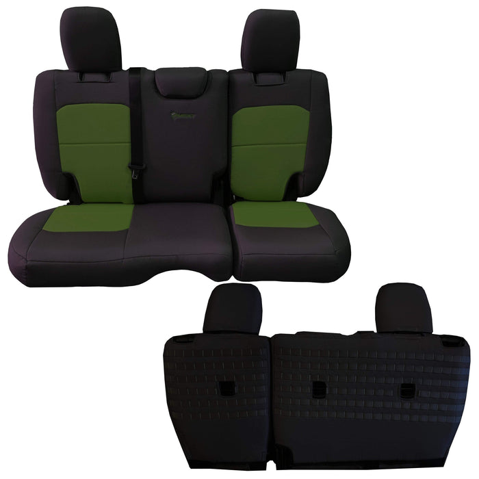 Jeep JLU NO ARMREST Seat Covers Rear Split Bench 2018+  Wrangler 4 Door Tactical Series