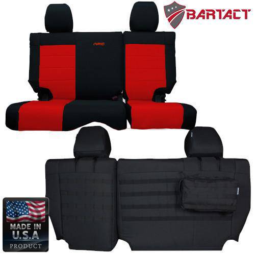 Jeep Seat Covers Rear Split Bench 2007 Wrangler JKU 4 Door Tactical Series