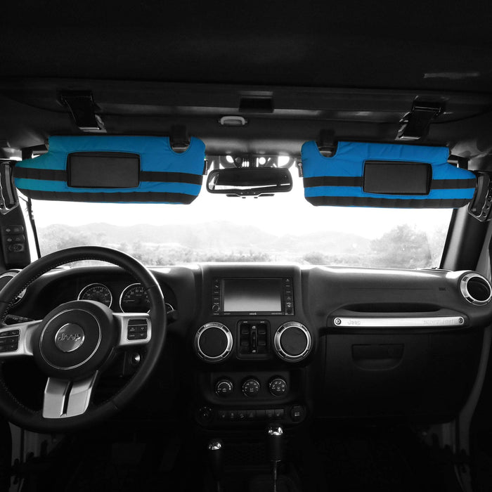 Bartact JK/JKU Visor covers (pair) w/ PALS webbing for MOLLE attachments - for visors WITH MIRRORS