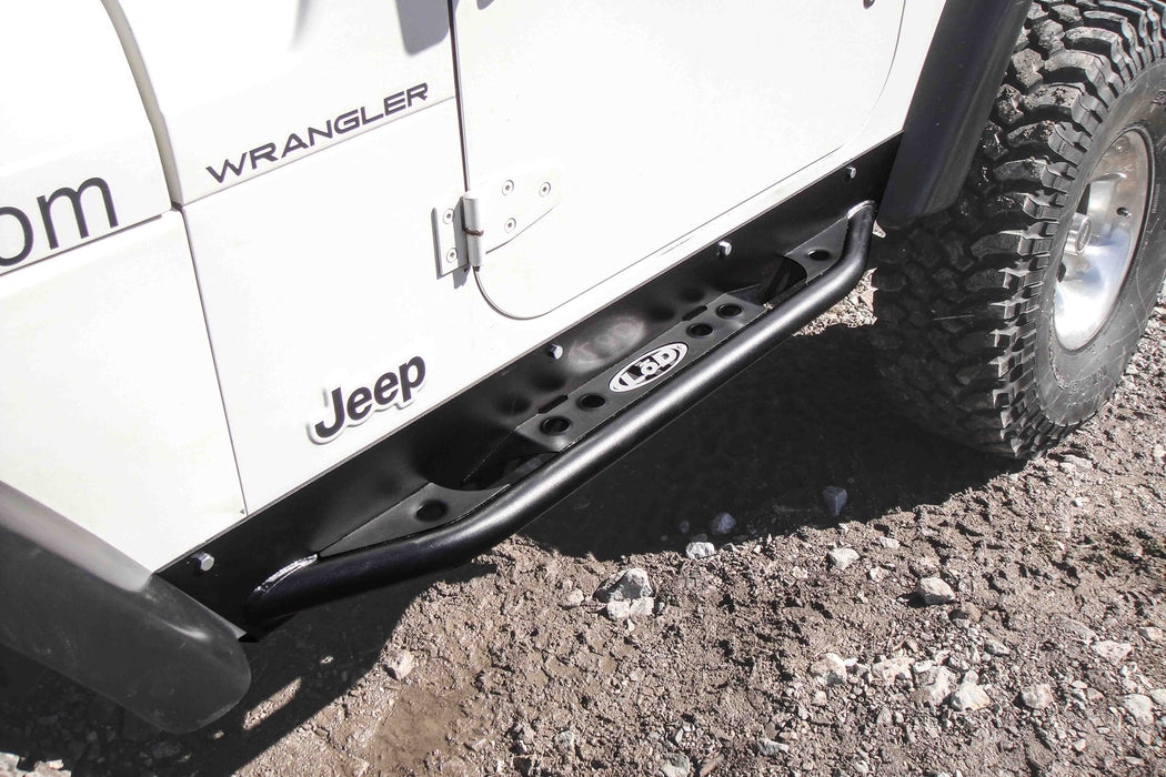 TJ Signature Series Rock Sliders (Black Powder Coated)