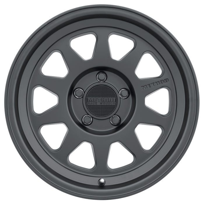 Method MR316 17x8.5 0mm Offset 5x5 71.5mm CB Matte Black Wheel