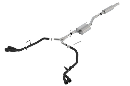 Borla 2020 Jeep Gladiator JT 3.6L V6 AT/MT AWD 2.75-2in ATAK Catback Ceramic Blk Tailpipe & Tips, view 3