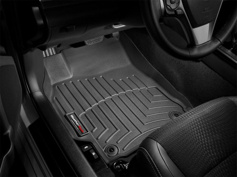 WeatherTech 2014+ Toyota Tundra Double Cab w/ Under Seat Storage Front and Rear Floorliners  - Black