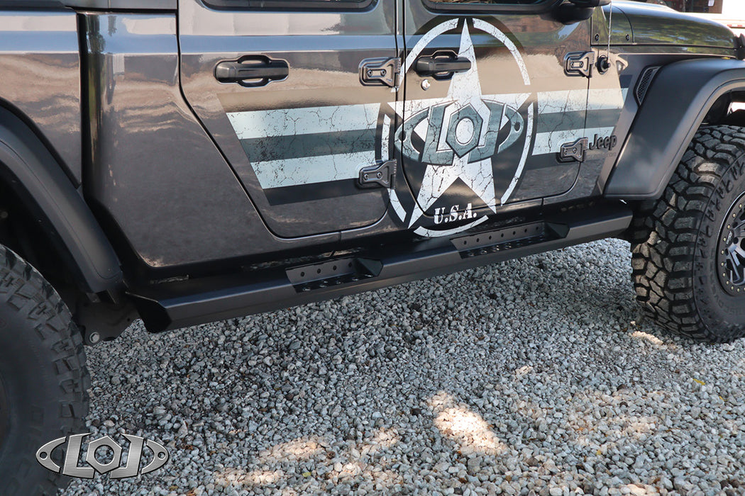 JT Destroyer 4 Door Rocksliders (Black Powder Coated)