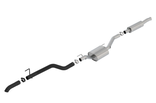 Borla 2020 Jeep Gladiator JT 3.6L V6 AWD S-Type Climber Catback w/ Black Turndown Tip, view 3