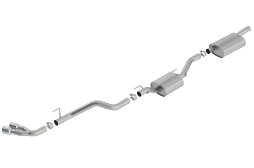 Borla 2020 Jeep Gladiator JT 3.6L V6 AWD Touring Dual Side Catback w/ Chrome Tips, view 3