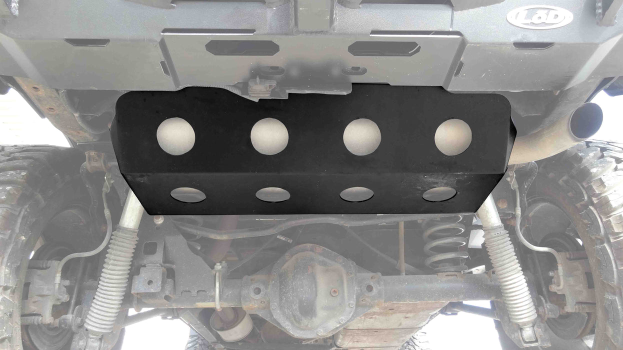 JK Destroyer Muffler Rear Skid Plate