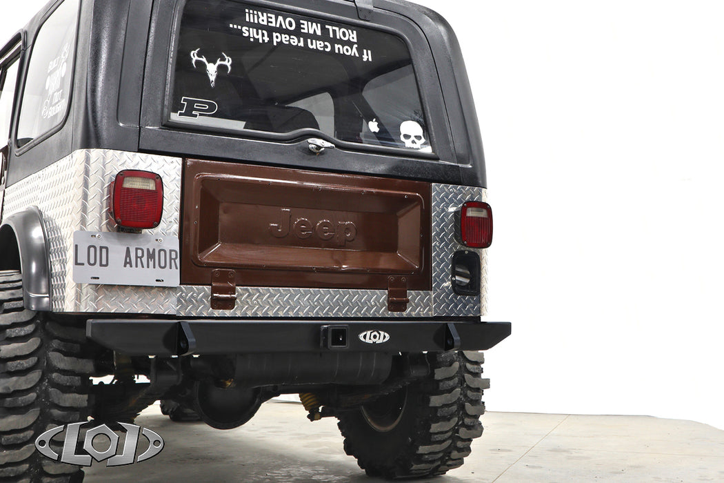 CJ Expedition Rear Bumper Only (Black Powder Coated)