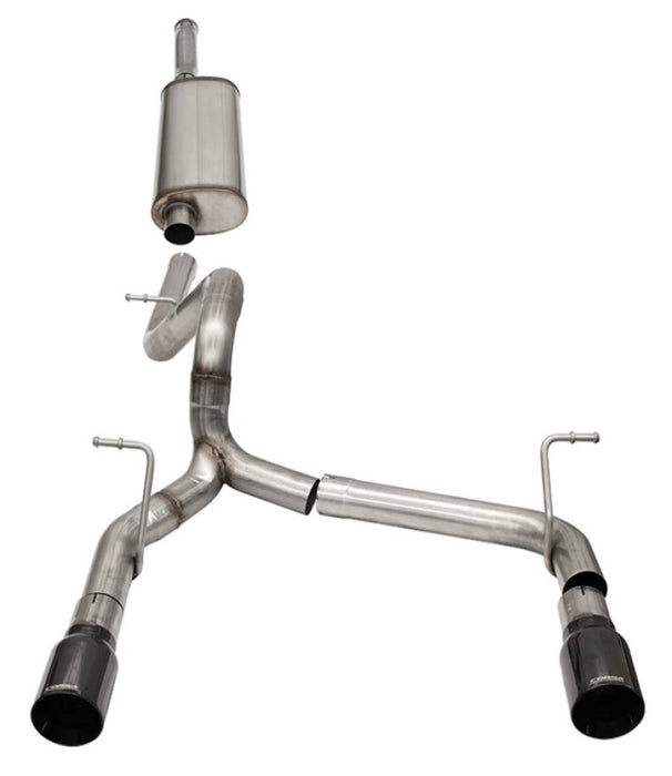 Corsa 18-21 Jeep Wrangler JLU 3.6L 2.75in Sport Cat-Back Exhaust w/ 4in Black Tips