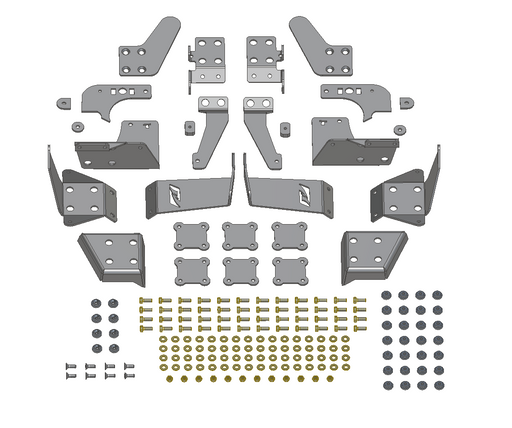 Roll Cage Bracket Kit for Jeep JKU - Motobilt