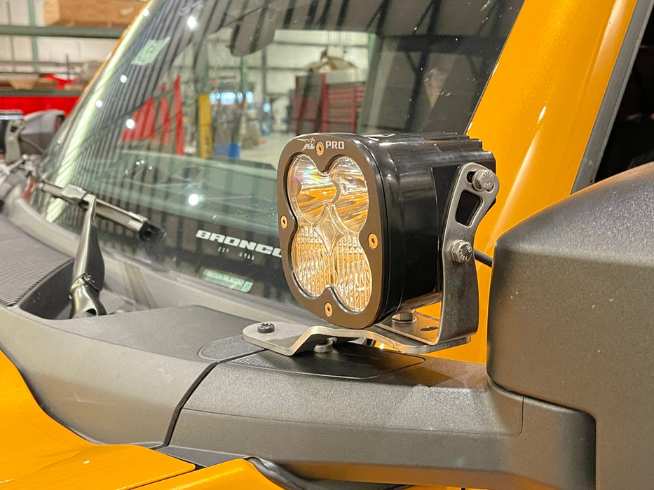 A-Pillar LED light Mount for Bronco - Motobilt