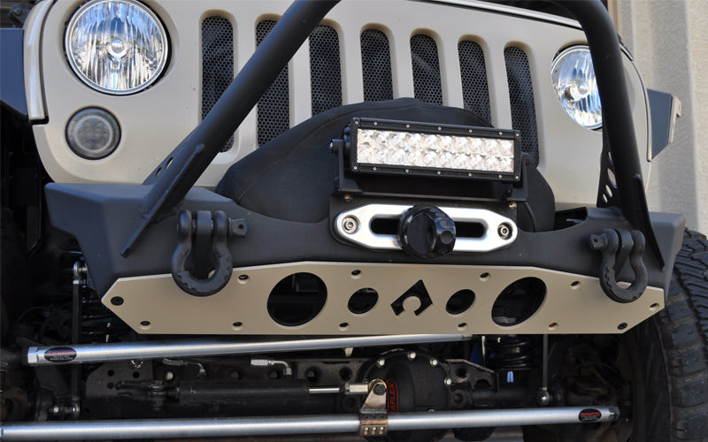 JK Front Bumper ROCK GUARD - ALUMINUM