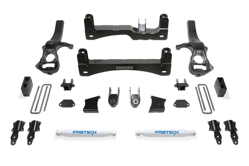 Fabtech Basic Lift System with Shocks, 6 Inch, Rear Performance Shocks