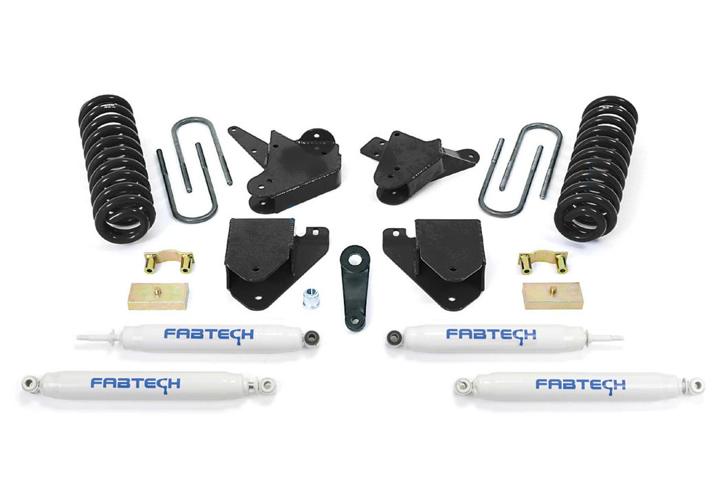 Fabtech Basic Lift System with Shocks, 6 Inch, Performance Shocks, Ford F-250 Super Duty (2005-2007)