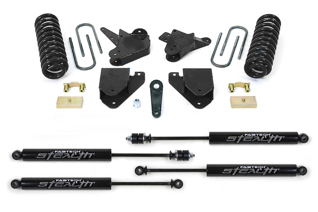 Fabtech Basic Lift System with Shocks, 6 Inch, Stealth Monotube Shocks, Ford F-250 Super Duty (2005-2007)