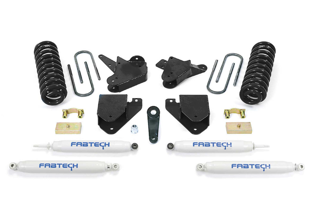 Fabtech Basic Lift System with Shocks, 6 Inch, Performance Shocks, Front and Rear Shocks, Ford F-250 Super Duty (2008-2010)