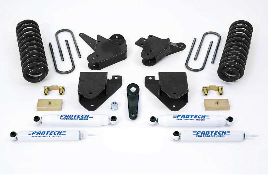 Fabtech Basic Lift System with Shocks, 6 Inch, Performance Shocks, Ford F-250 Super Duty (1999-2000)/F-350 Super Duty (1999-2000)