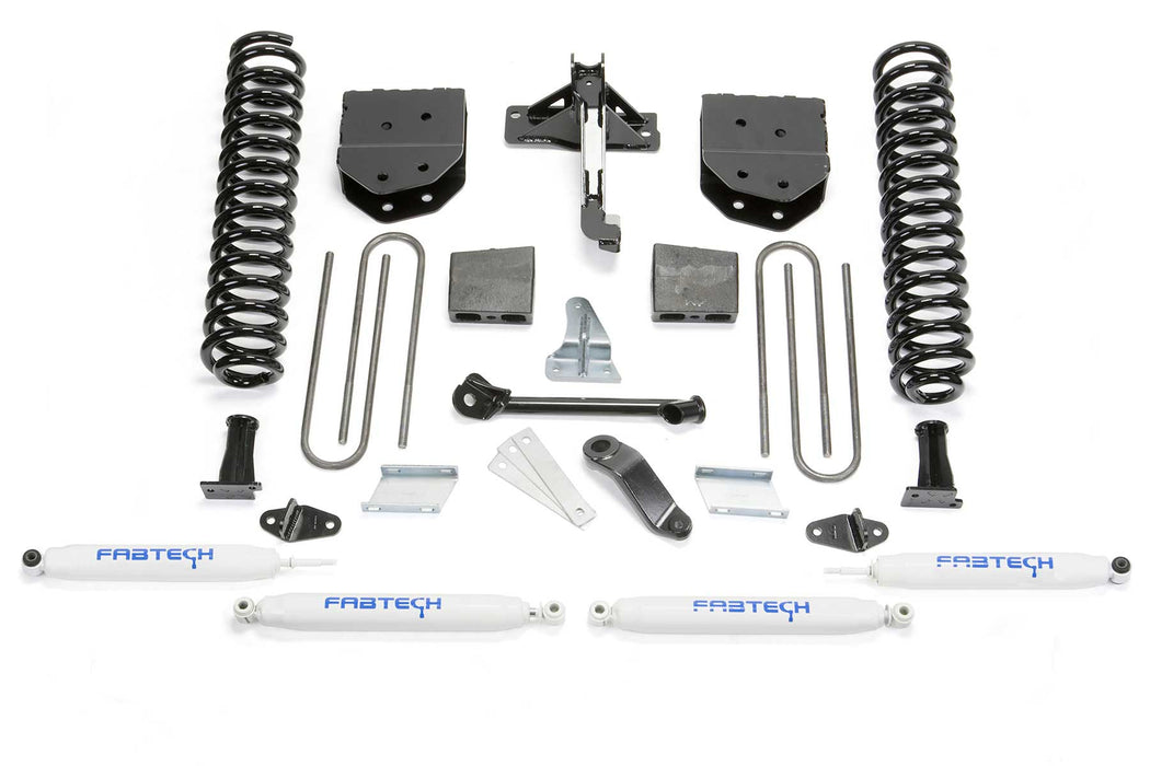 Fabtech Basic Lift System with Shocks, 6 Inch, Performance Shocks, Ford F-350 Super Duty (2008-2016)