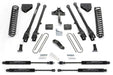 Fabtech 4 Link Lift System, 6 Inch, Stealth Monotube Shocks, Ford F-350 Super Duty (2008-2016)