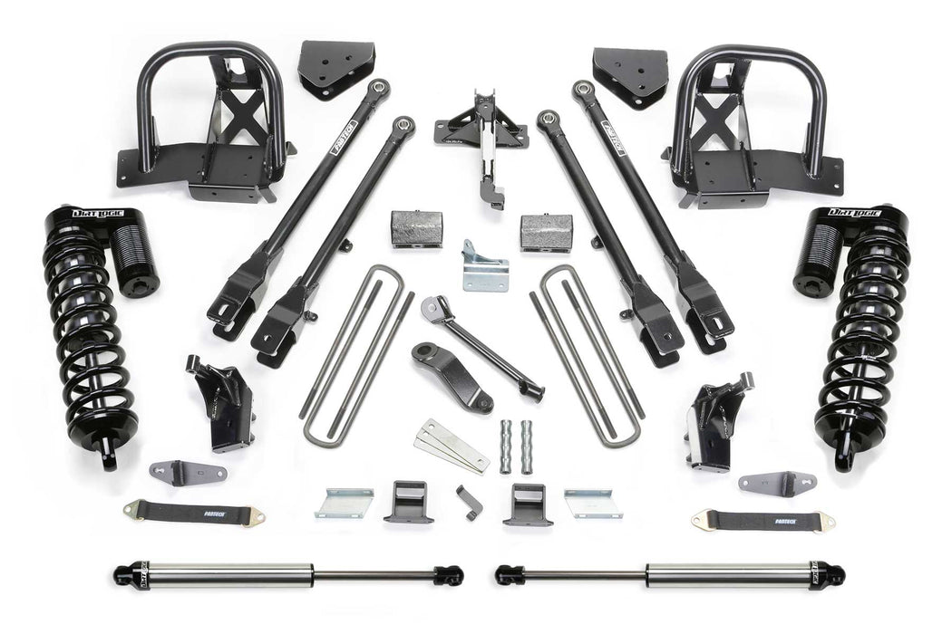 Fabtech 4 Link Lift System, 6 Inch, DLSS Shocks, 4.0 Coilovers, Ford F-350 Super Duty (2008-2016)