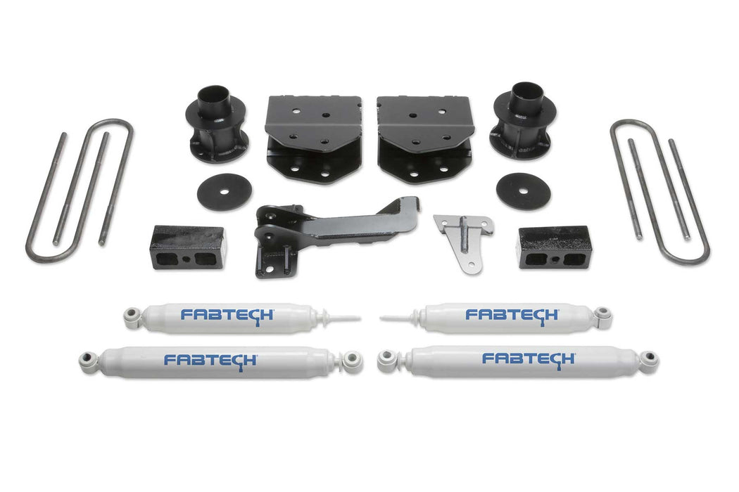 Fabtech Budget Lift System with Shock, 4 Inch, Performance Shocks, Ford F-350 Super Duty (2005-2007)/F-250 Super Duty (2005-2007)