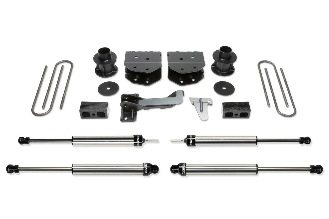 Fabtech Budget Lift System with Shock, 4 Inch, DLSS Shocks, Ford F-350 Super Duty (2005-2007)/F-250 Super Duty (2005-2007)