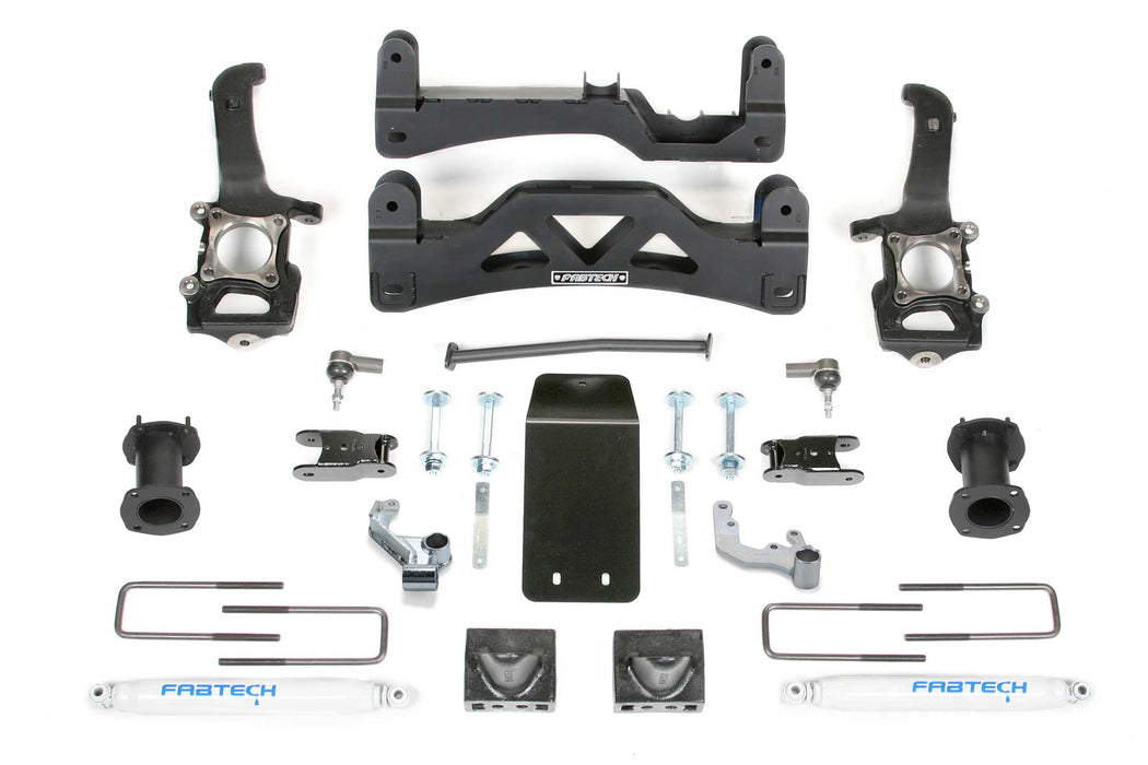 Fabtech Basic Lift System with Shocks, 6 Inch, Performance Shocks, GEN II with Performance Shocks, Ford F-150 (2009-2013)