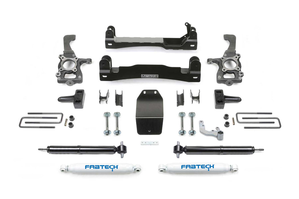 Fabtech Basic Lift System with Shocks, 4 Inch, Rear, Ford F-150 (2015-2020)