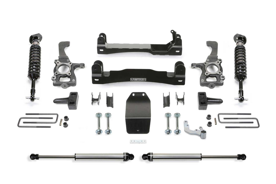 Fabtech Performance Lift System, 4 Inch, Front Dirt Logic SS 2.5 Coilovers, Rear Dirt Logic SS Shocks, Ford F-150 (2015-2020)