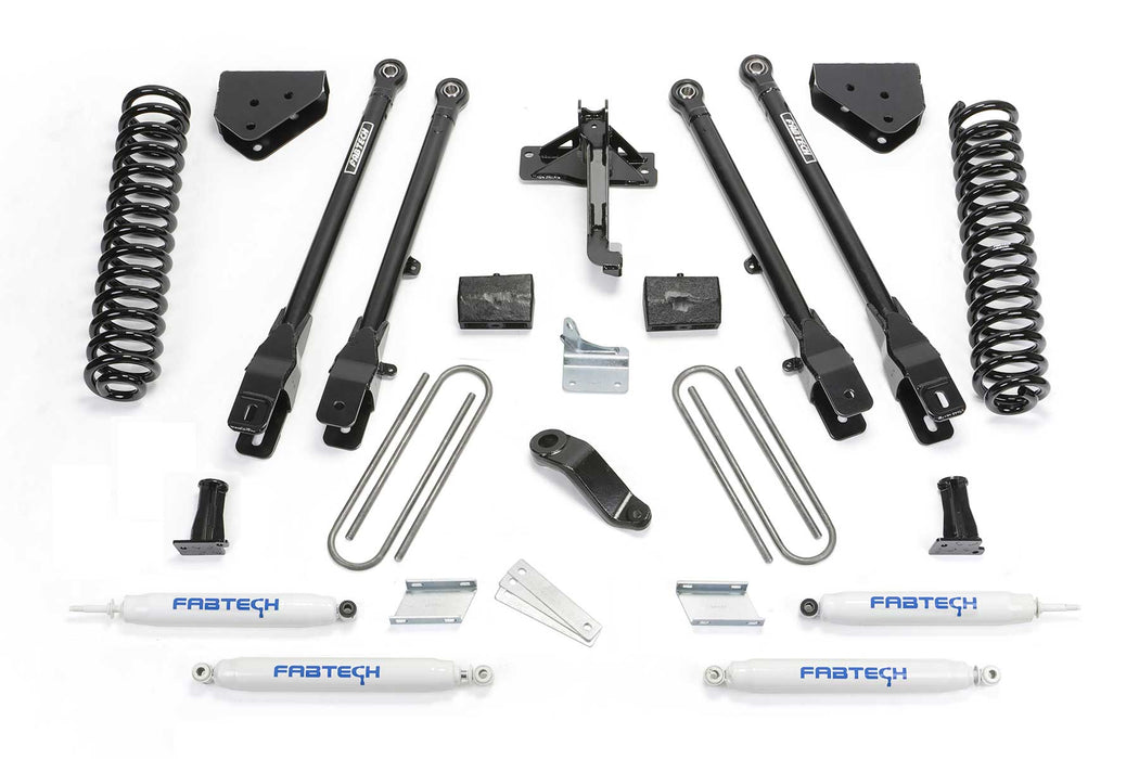 Fabtech 4 Link Lift System, 4 Inch, Performance Shocks, Ford F-250 Super Duty (2008-2016)/F-350 Super Duty (2008-2016)