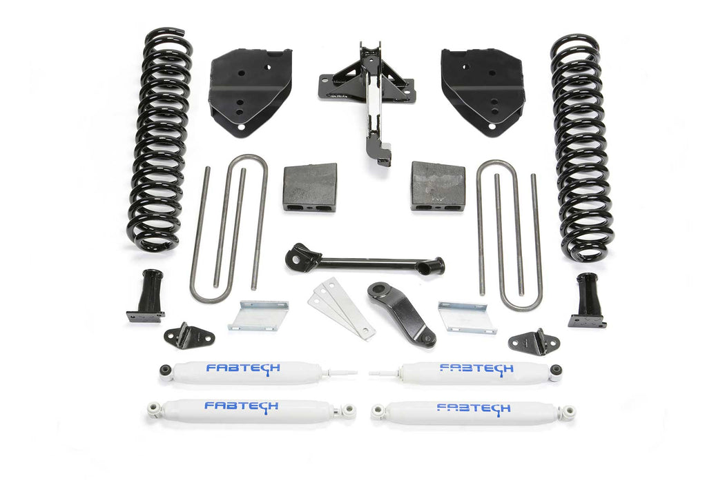 Fabtech Basic Lift System with Shocks, 4 Inch, Performance Shocks, Ford F-250 Super Duty (2017-2022)/F-350 Super Duty (2017-2022)