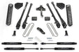 Fabtech 4 Link Lift System, 4 Inch, Stealth Shocks, Ford F-250 Super Duty (2017-2022)/F-350 Super Duty (2017-2022)