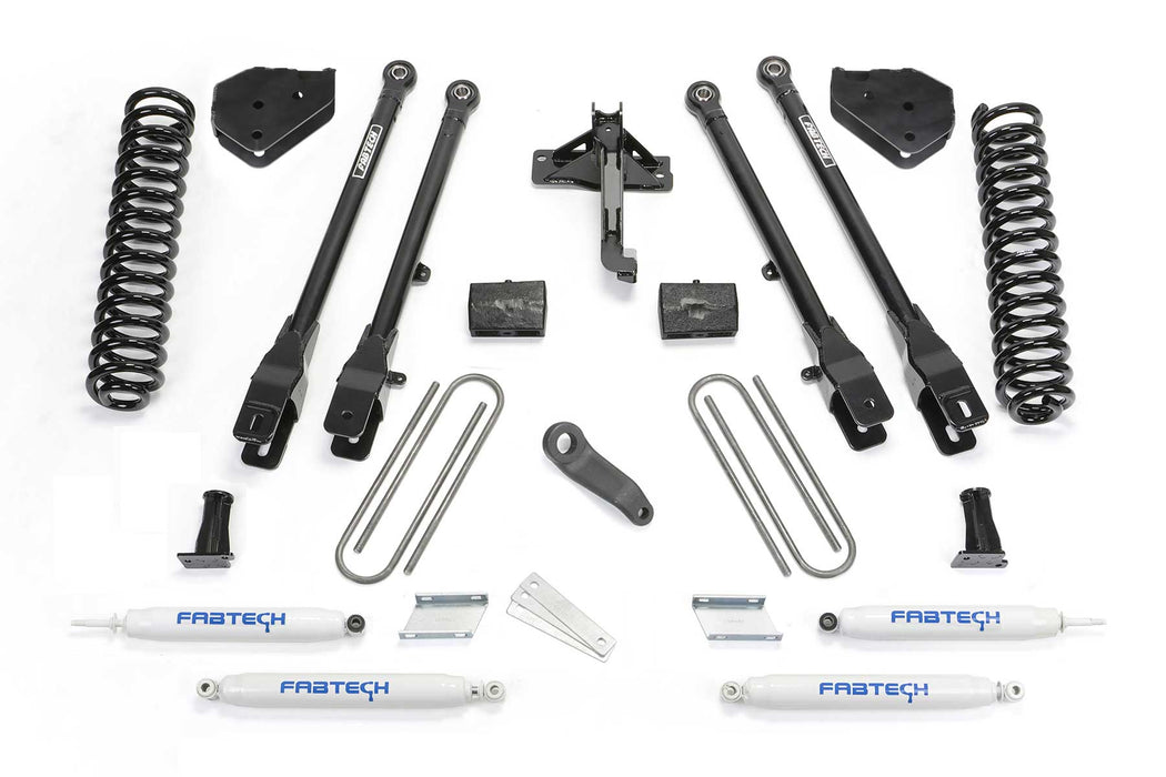 Fabtech 4 Link Lift System, 6 Inch, Performance Shocks, Coils, Ford F-250 Super Duty (2017-2021)/F-350 Super Duty (2017-2021)