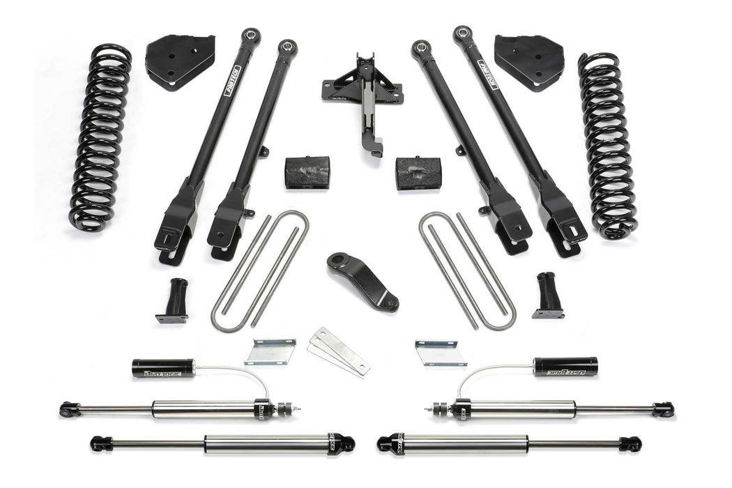 6" 4LINK SYS W/COILS & 2.25 DL RESI FRT AND DL RR SHKS 17-21 FORD F250/350 4WD GAS