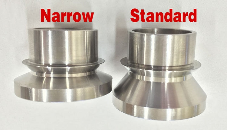 SHORT 7/8 in High Misalignment Spacers SS (pair) 3/4 inch