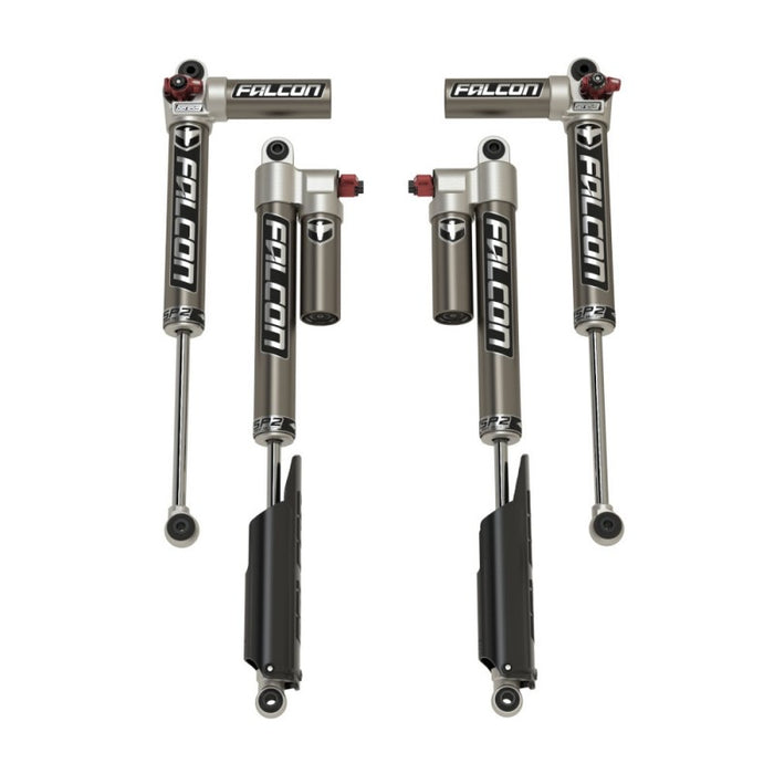 JL 4dr: Falcon SP2 3.3 Fast Adjust Piggyback Shock Kit (2–4.5” Lift)